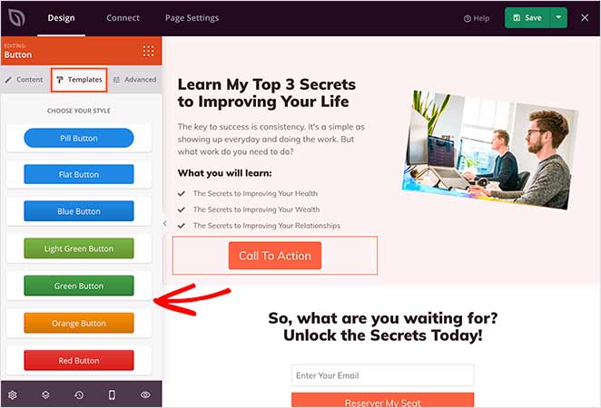 content-block-templates - SeedProd Choose templates for content elements on your landing page in WordPress