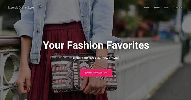 custom-WordPress-homepage-example - SeedProd Preview of a custom WordPress homepage using WordPress theme customizer