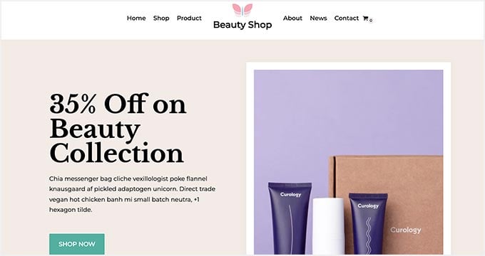 Neve WordPress theme for online stores