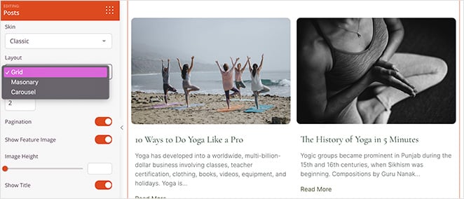 posts-block-layouts - SeedProd Posts block Layouts