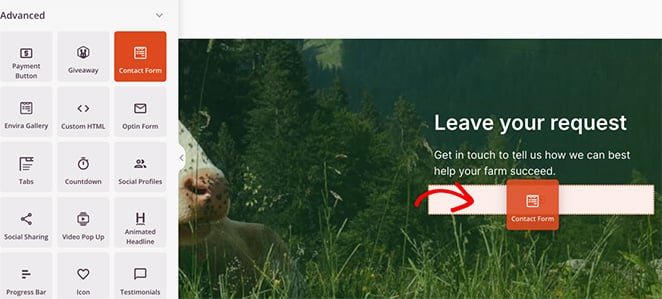seedprod-contact-form-block - SeedProd Add a contact form block to your WordPress landing page