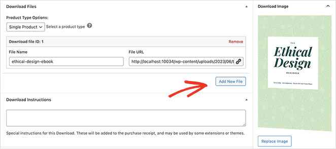 add-new-file-edd - SeedProd EDD product image and download file