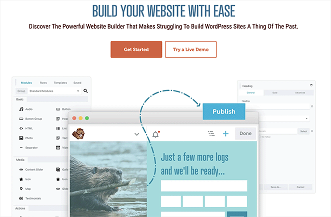 Beaver Builder WordPress page builder