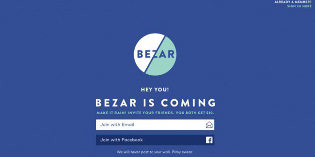 Bezar - SeedProd Bezar coming soon page example