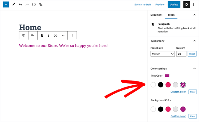 change-text-color - SeedProd Change the text color of your WordPress homepage message