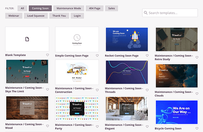 coming-soon-page-templates - SeedProd SeedProd coming soon page templates library