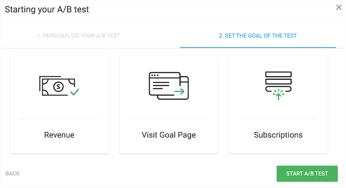 conversion-goals-optimize - SeedProd Thrive Optimize A/B testing
