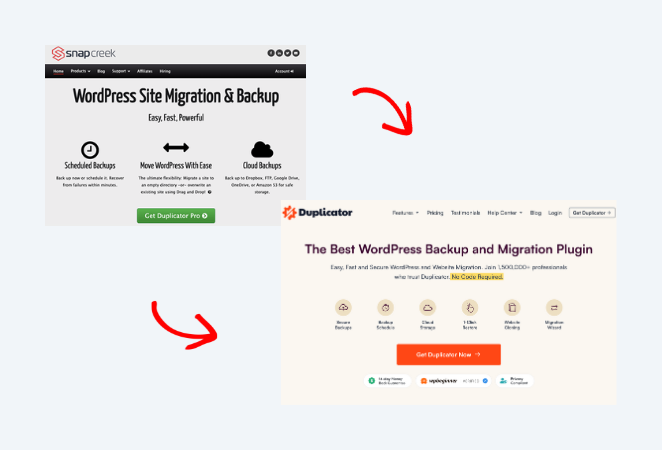 duplicator-edit-WordPress-homepage - SeedProd