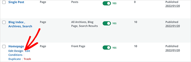 edit-homepage-design - SeedProd edit homepage design