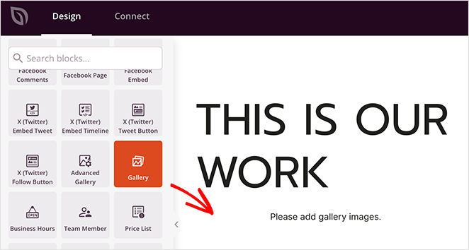 how to add a gallery to WordPress with seedprod