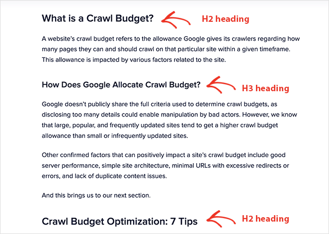 good-article-structure-1 - SeedProd Example of an article with clear headings, and providing value to readers.