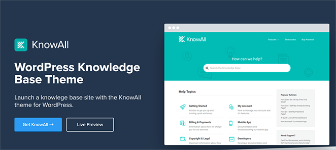 knowall-WordPress-knowledgebase-theme - SeedProd KnowAll WordPress knowledgebase themme