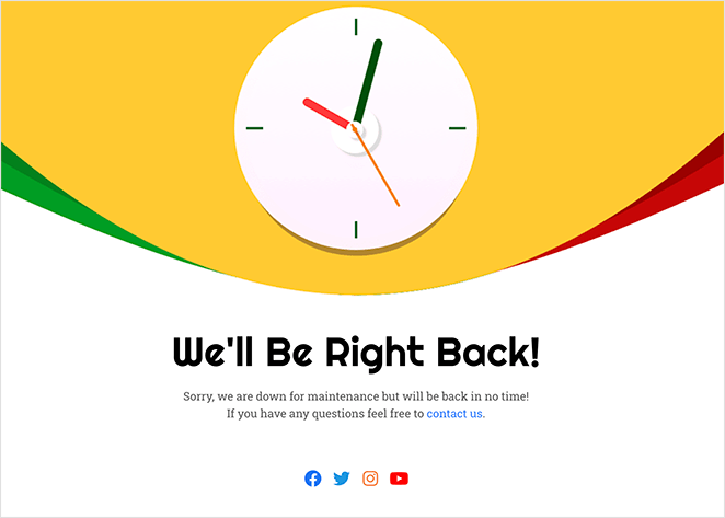 Examples of WordPress maintenance mode pages designed with SeedProd