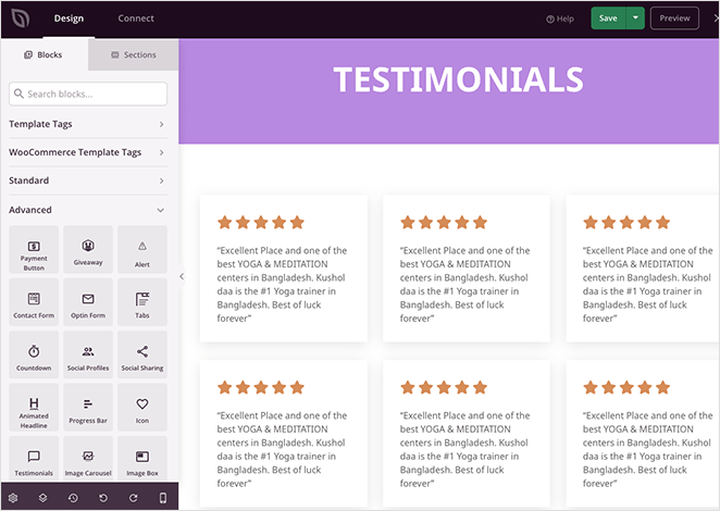 seedprod-page-builder - SeedProd SeedProd drag-and-drop page builder interface