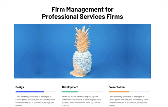 seedprod-service-section-design-wordpress - SeedProd 3-column service section layout created with SeedProd