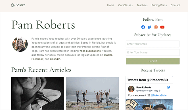 SEO-friendly-custom-author-page - SeedProd SEO-friendly custom WordPress author page example