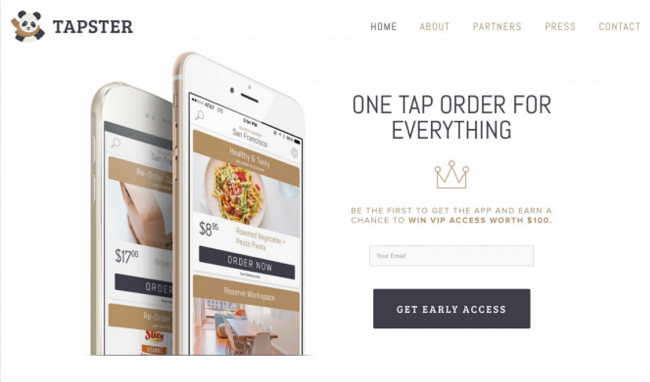 Tapster - SeedProd Tapster coming soon page example