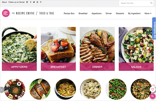 the-recipe-critic-blog-landing-page - SeedProd The recipe critic blog landing page