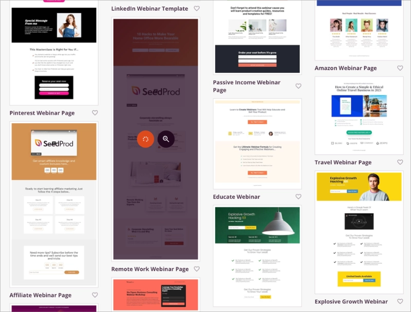 seedprod-landing-page-templates - SeedProd SeedProd template library with clean business-style layouts
